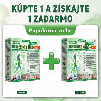 GeeLemon®🎶 Moringa · Berberín × NAD+ 10 v 1 Pokročilý Nano Mikroihličkový Náplasťový Systém ✅ (Stačí raz denne, viditeľné zmeny do 7 dní) Pri obezite, kardiovaskulárnom zdraví, cukrovke,  štítnej žľaze, zdraví čriev, problémoch s kĺbmi a ďalších